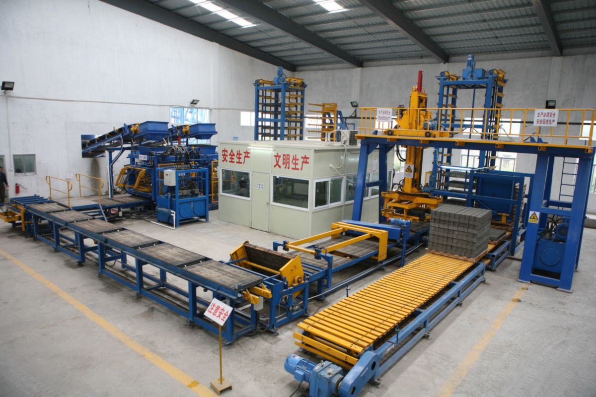 RTQT9 Automatic Concrete Block Production Line REIT Machine Block