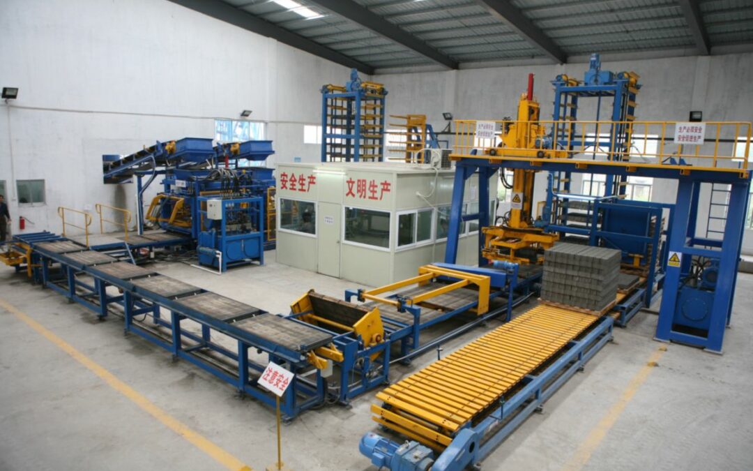 The use of automatic block building machine